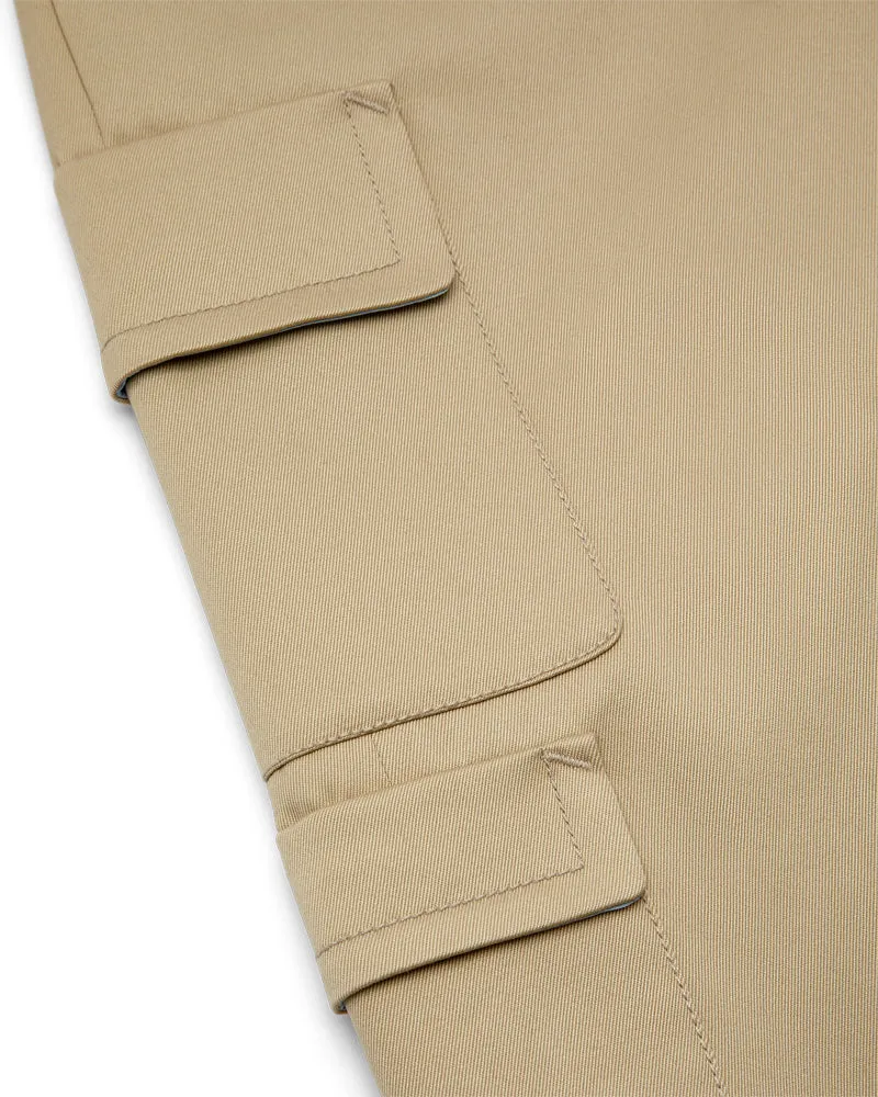 Boys Beige Cargo Pant